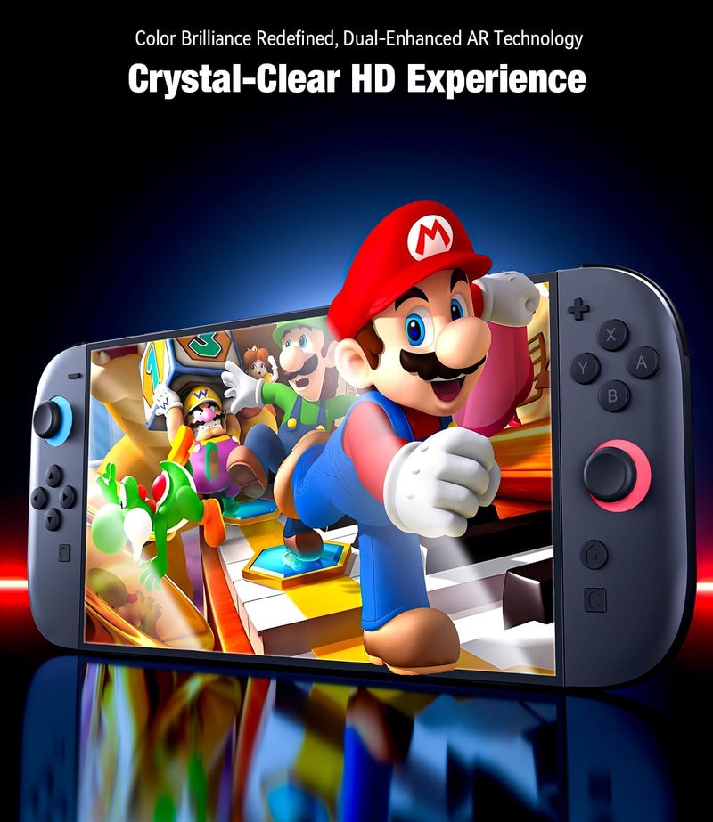 Hoerrye for Nintendo Switch 2 Screen Protector - 2025 Switch2 9H Tempered Glass, HD Clear with Auto Dust Removal, Anti-Scratch & Bubble-Free Installation Kit (2 Pack) - Image 4